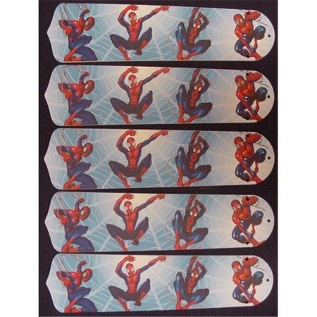 CEILING FAN DESIGNERS Ceiling Fan Designers 52SET-KIDS-AS3SM Amazing Spiderman 3 52 in. Ceiling Fan Blades Only 52SET-KIDS-AS3SM